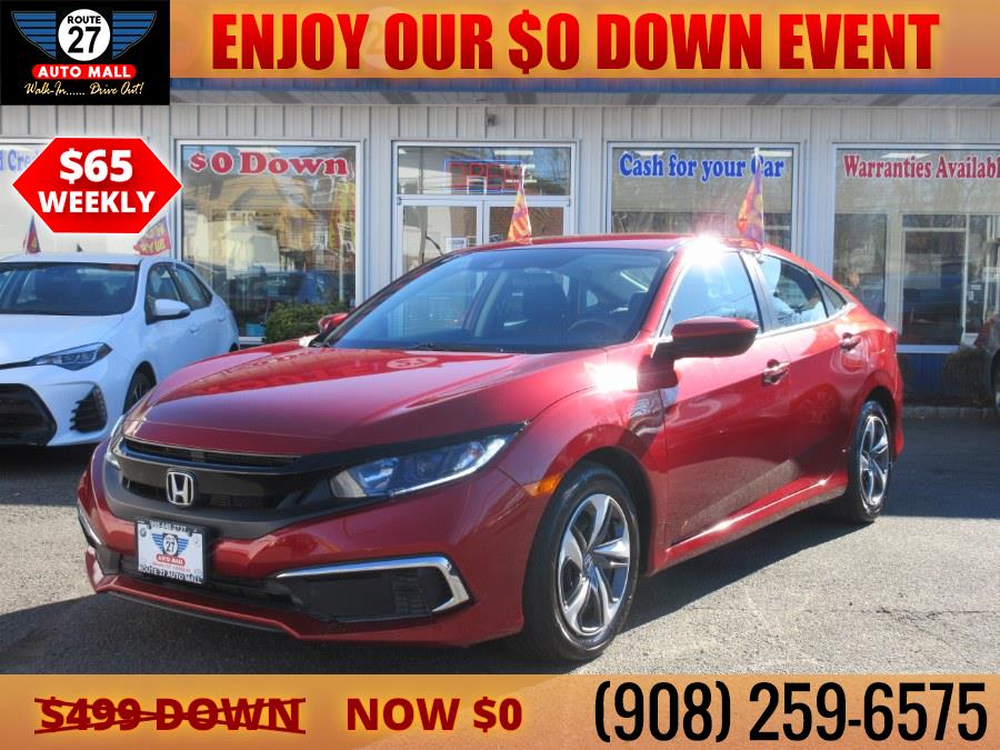 2019 Honda Civic Sedan LX CVT, available for sale in Linden, New Jersey | Route 27 Auto Mall. Linden, New Jersey