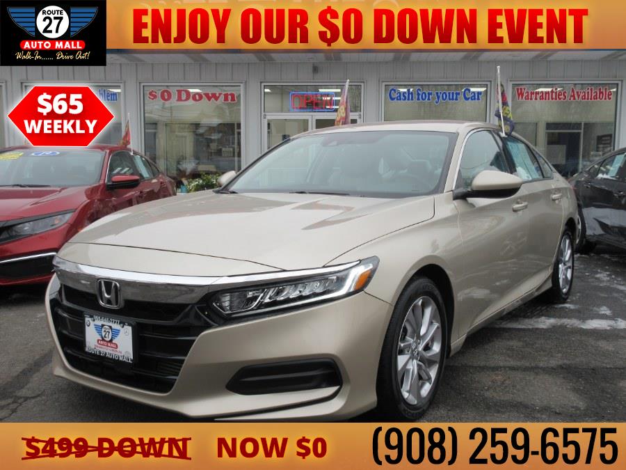 2019 Honda Accord Sedan LX 1.5T CVT, available for sale in Linden, New Jersey | Route 27 Auto Mall. Linden, New Jersey 2019 Honda Accord Sedan LX 1.5T CVT, available for sale in Linden, New Jersey | Route 27 Auto Mall. Linden, New Jersey