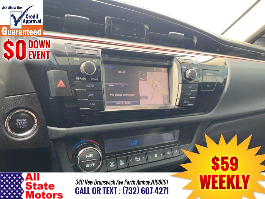 2016 Toyota Corolla 4dr Sdn CVT S w/Special Edition Pkg (Natl), available for sale in Perth Amboy, New Jersey | All State Motor Inc. Perth Amboy, New Jersey 2016 Toyota Corolla 4dr Sdn CVT S w/Special Edition Pkg (Natl), available for sale in Perth Amboy, New Jersey | All State Motor Inc. Perth Amboy, New Jersey