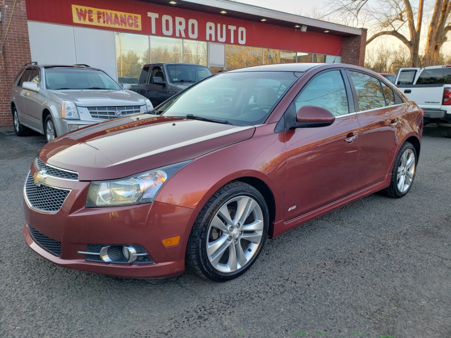 2012 Chevrolet Cruze 4dr Sdn LTZ Leather & Sunroof, available for sale in East Windsor, Connecticut | Toro Auto. East Windsor, Connecticut 2012 Chevrolet Cruze 4dr Sdn LTZ Leather & Sunroof, available for sale in East Windsor, Connecticut | Toro Auto. East Windsor, Connecticut