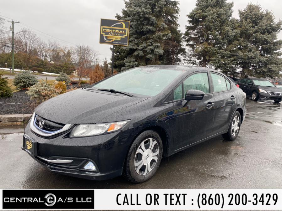 2015 Honda Civic Hybrid 4dr Sdn L4 CVT w/Navi, available for sale in East Windsor, Connecticut | Central A/S LLC. East Windsor, Connecticut