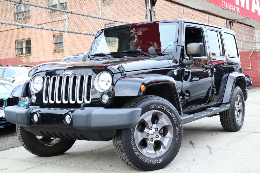 2016 Jeep Wrangler Unlimited 4WD 4dr Sahara, available for sale in Jamaica, New York | Hillside Auto Mall Inc.. Jamaica, New York
