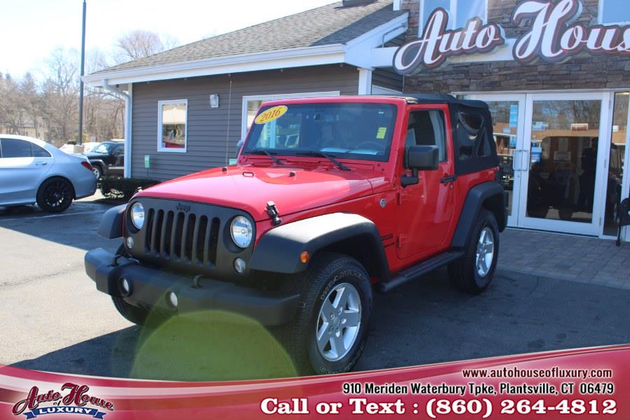 2016 Jeep Wrangler 4WD 2dr Sport, available for sale in Plantsville, Connecticut | Auto House of Luxury. Plantsville, Connecticut