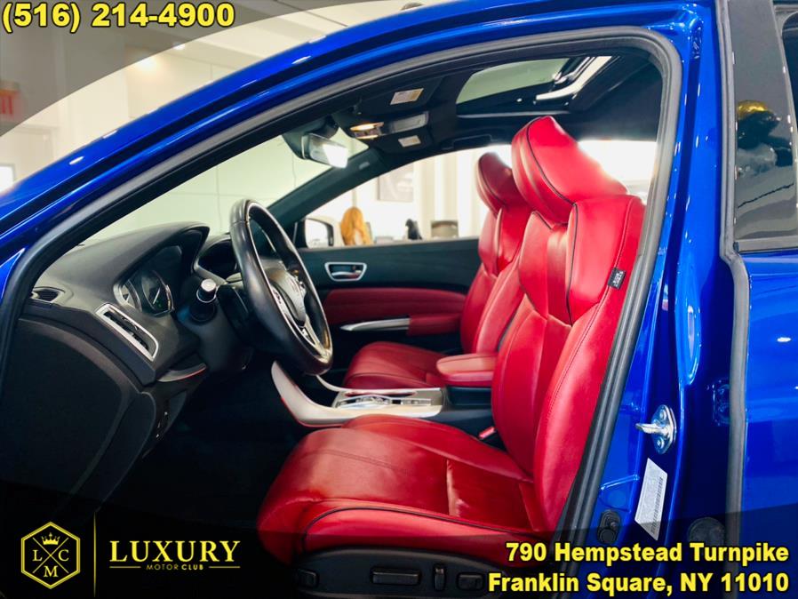 2018 Acura TLX 3.5L FWD w/A-SPEC Pkg Red Leather, available for sale in Franklin Square, New York | Luxury Motor Club. Franklin Square, New York