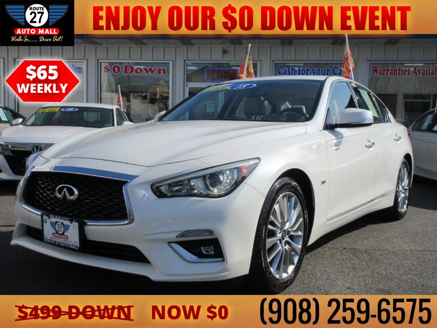 2018 INFINITI Q50 3.0t LUXE AWD, available for sale in Linden, New Jersey | Route 27 Auto Mall. Linden, New Jersey 2018 INFINITI Q50 3.0t LUXE AWD, available for sale in Linden, New Jersey | Route 27 Auto Mall. Linden, New Jersey