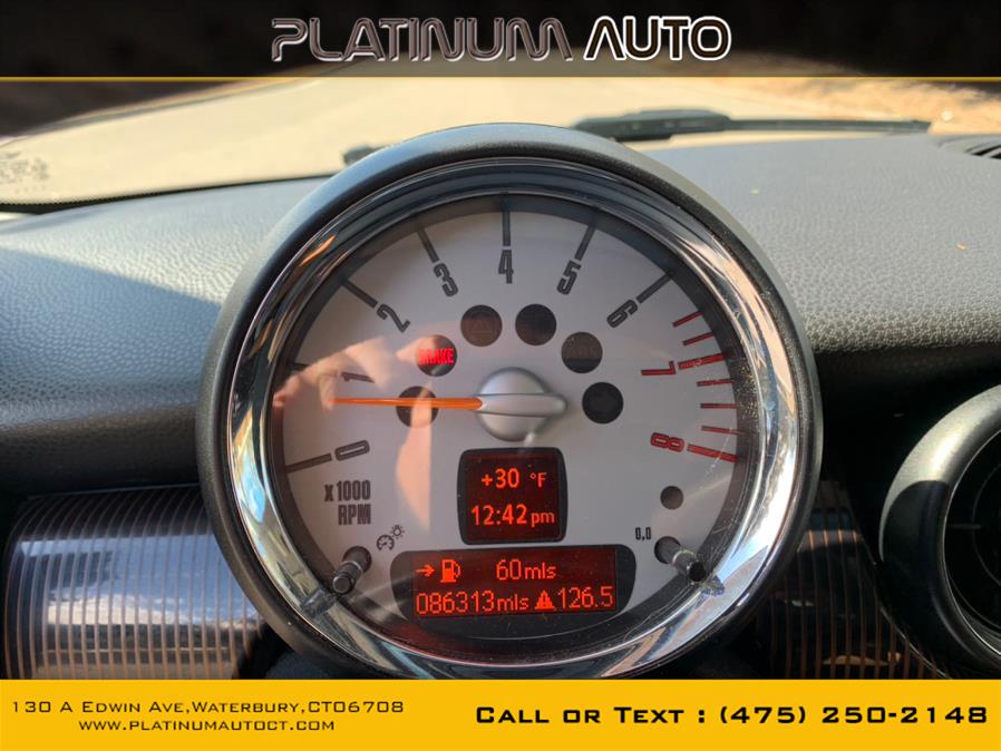 2010 MINI Cooper Hardtop 2dr Cpe S, available for sale in Waterbury, Connecticut | Platinum Auto Care. Waterbury, Connecticut 2010 MINI Cooper Hardtop 2dr Cpe S, available for sale in Waterbury, Connecticut | Platinum Auto Care. Waterbury, Connecticut