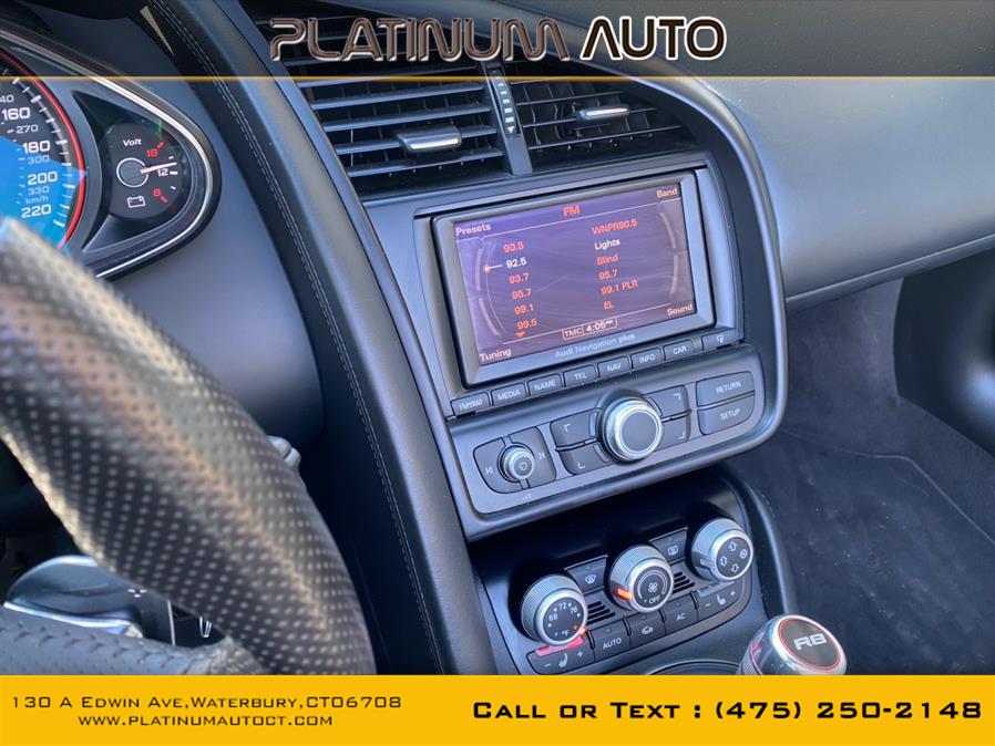 Used Audi R8 2dr Conv Auto quattro Spyder 5.2L 2012 | Platinum Auto Care. Waterbury, Connecticut Used Audi R8 2dr Conv Auto quattro Spyder 5.2L 2012 | Platinum Auto Care. Waterbury, Connecticut