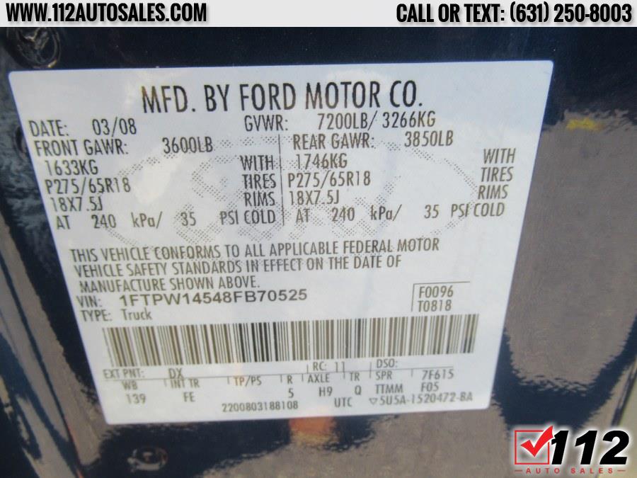 Used Ford F-150 AWD SuperCrew 139" Limited 2008 | 112 Auto Sales. Patchogue, New York Used Ford F-150 AWD SuperCrew 139" Limited 2008 | 112 Auto Sales. Patchogue, New York