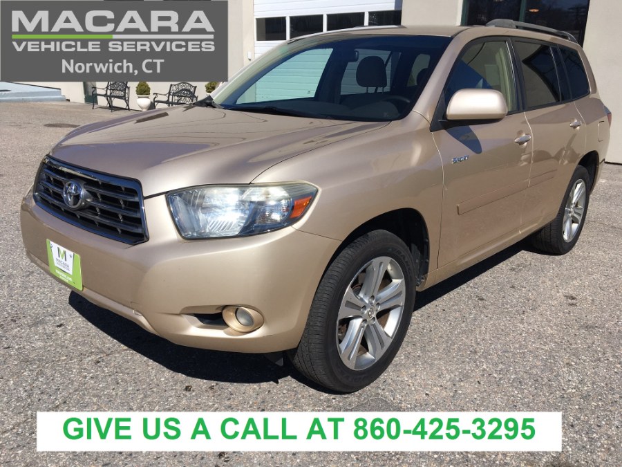2008 Toyota Highlander 4WD 4dr Sport, available for sale in Norwich, Connecticut | MACARA Vehicle Services, Inc. Norwich, Connecticut 2008 Toyota Highlander 4WD 4dr Sport, available for sale in Norwich, Connecticut | MACARA Vehicle Services, Inc. Norwich, Connecticut