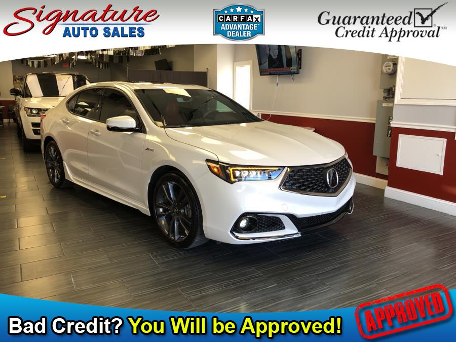 Used Acura TLX 3.5L SH-AWD w/A-SPEC Pkg Red Leather 2019 | Signature Auto Sales. Franklin Square, New York Used Acura TLX 3.5L SH-AWD w/A-SPEC Pkg Red Leather 2019 | Signature Auto Sales. Franklin Square, New York