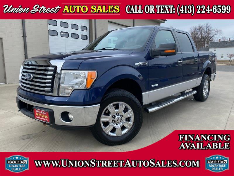 2012 Ford F-150 4WD SuperCrew 145" XLT, available for sale in West Springfield, Massachusetts | Union Street Auto Sales. West Springfield, Massachusetts