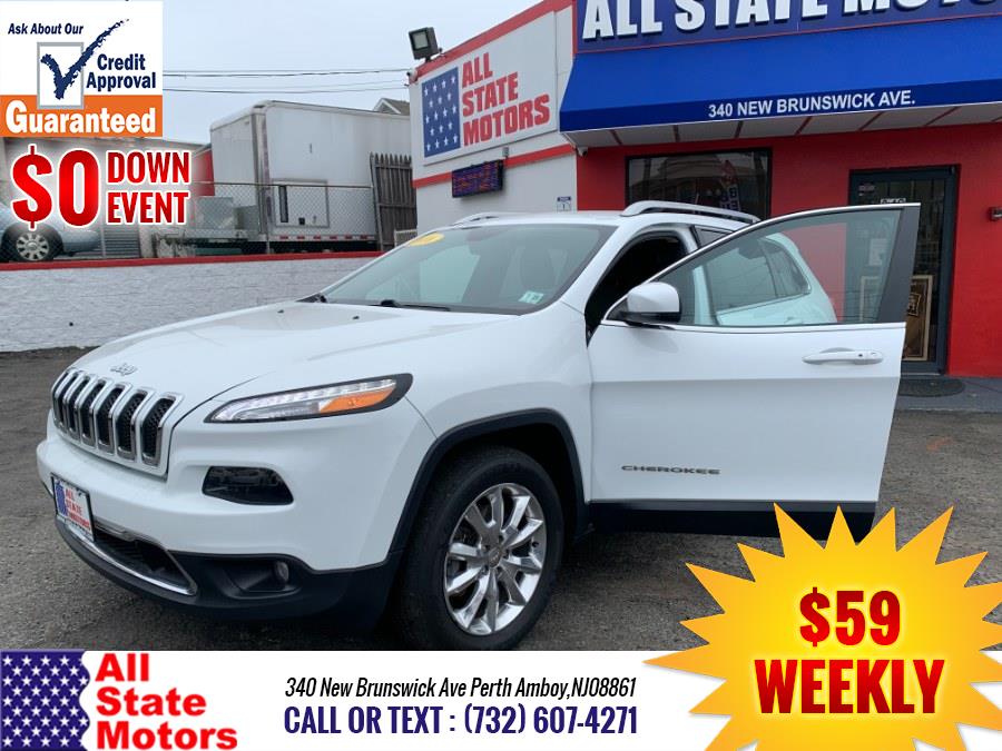 2016 Jeep Cherokee 4WD 4dr Limited, available for sale in Perth Amboy, New Jersey | All State Motor Inc. Perth Amboy, New Jersey 2016 Jeep Cherokee 4WD 4dr Limited, available for sale in Perth Amboy, New Jersey | All State Motor Inc. Perth Amboy, New Jersey