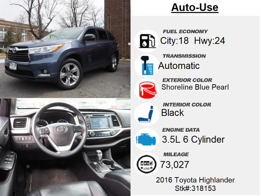 Used Toyota Highlander Limited 2016 | Autouse. Andover, Massachusetts Used Toyota Highlander Limited 2016 | Autouse. Andover, Massachusetts