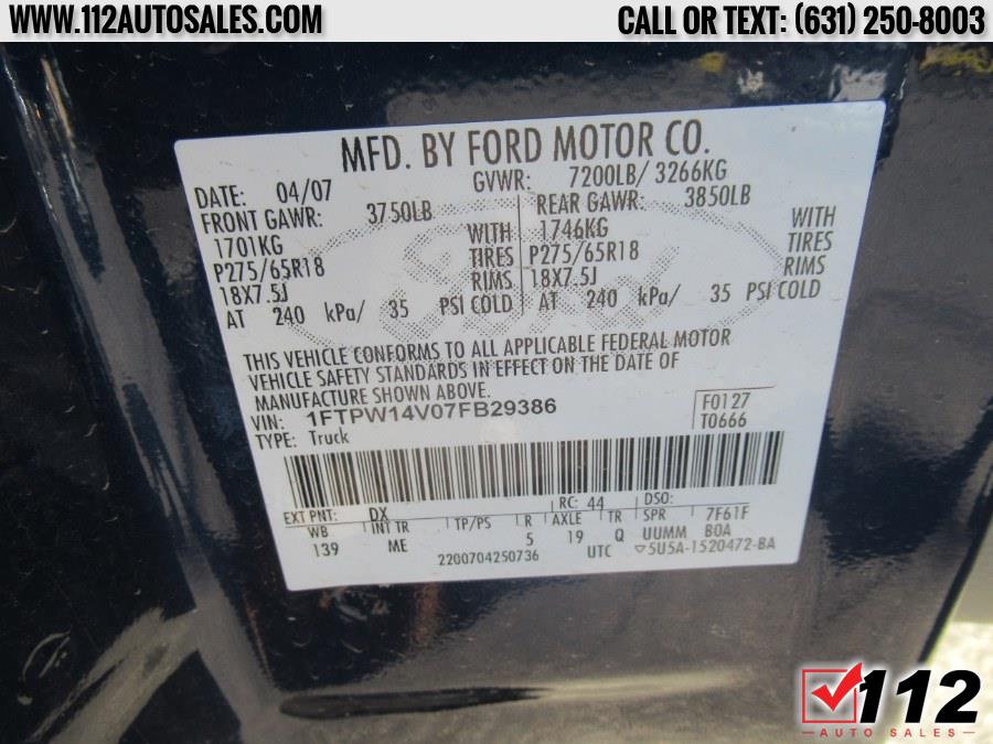 Used Ford F-150 4WD SuperCrew 150" XLT 2007 | 112 Auto Sales. Patchogue, New York Used Ford F-150 4WD SuperCrew 150" XLT 2007 | 112 Auto Sales. Patchogue, New York