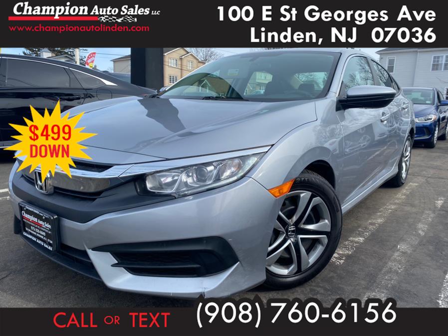 2018 Honda Civic Sedan LX CVT, available for sale in Linden, New Jersey | Champion Used Auto Sales. Linden, New Jersey