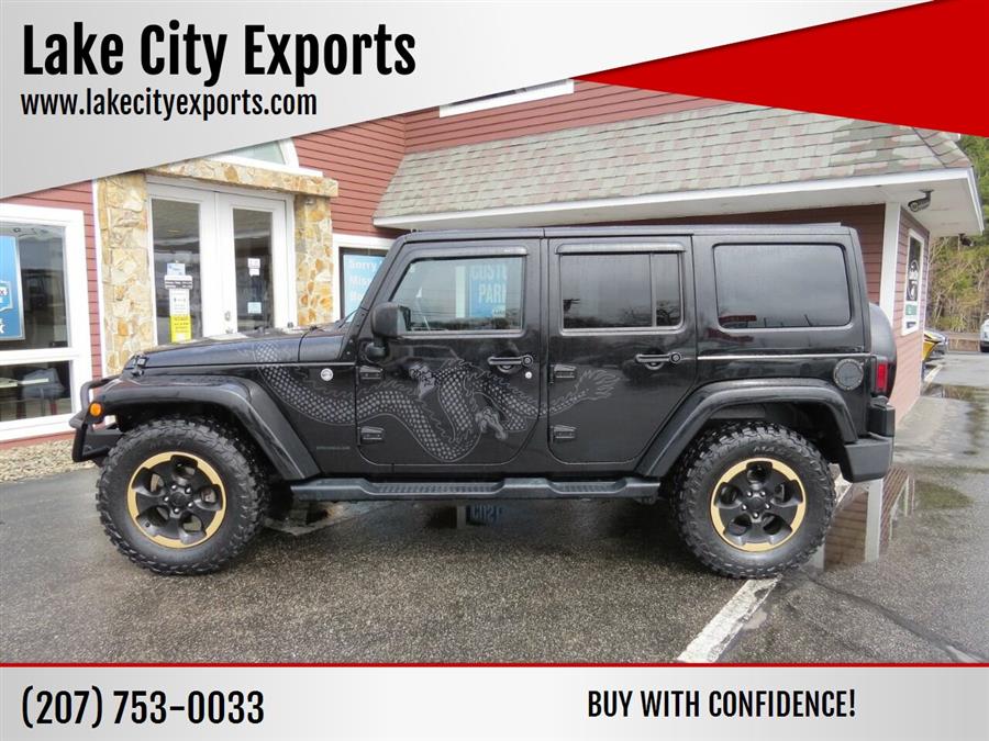 2014 Jeep Wrangler Unlimited Dragon 4x4 4dr SUV, available for sale in Auburn, Maine | Lake City Exports Inc. Auburn, Maine