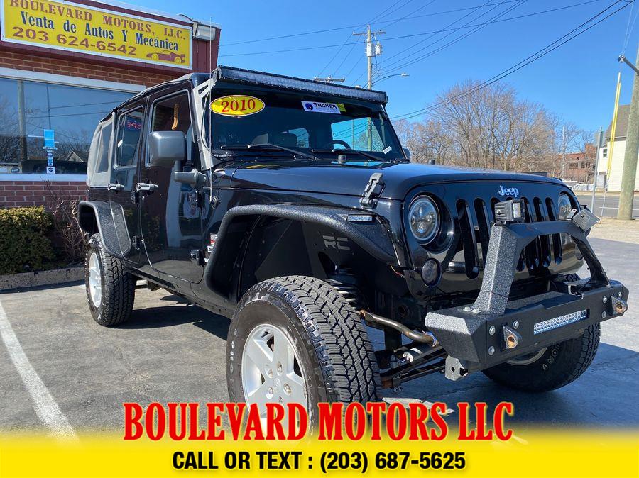 2010 Jeep Wrangler Utility 4D Unlimited Sport 4WD 3.8L V6, available for sale in New Haven, Connecticut | Boulevard Motors LLC. New Haven, Connecticut