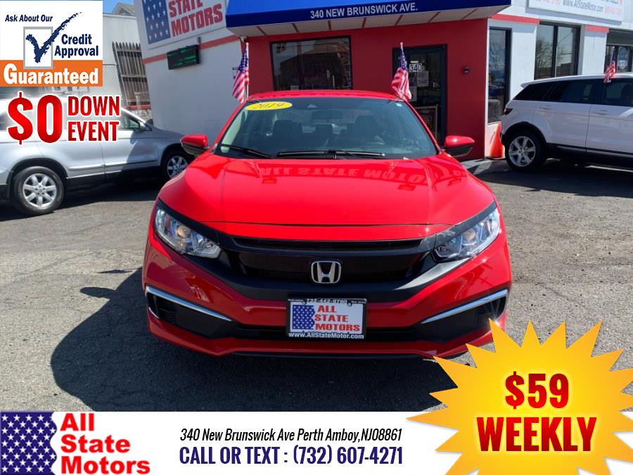 2019 Honda Civic Sedan LX CVT, available for sale in Perth Amboy, New Jersey | All State Motor Inc. Perth Amboy, New Jersey 2019 Honda Civic Sedan LX CVT, available for sale in Perth Amboy, New Jersey | All State Motor Inc. Perth Amboy, New Jersey