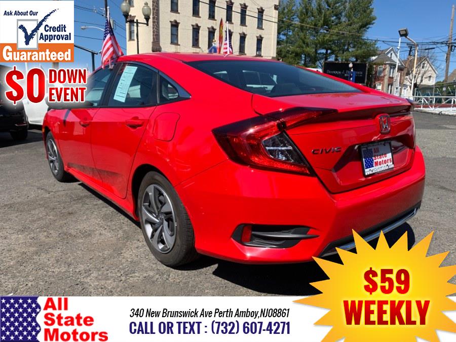 2019 Honda Civic Sedan LX CVT, available for sale in Perth Amboy, New Jersey | All State Motor Inc. Perth Amboy, New Jersey 2019 Honda Civic Sedan LX CVT, available for sale in Perth Amboy, New Jersey | All State Motor Inc. Perth Amboy, New Jersey