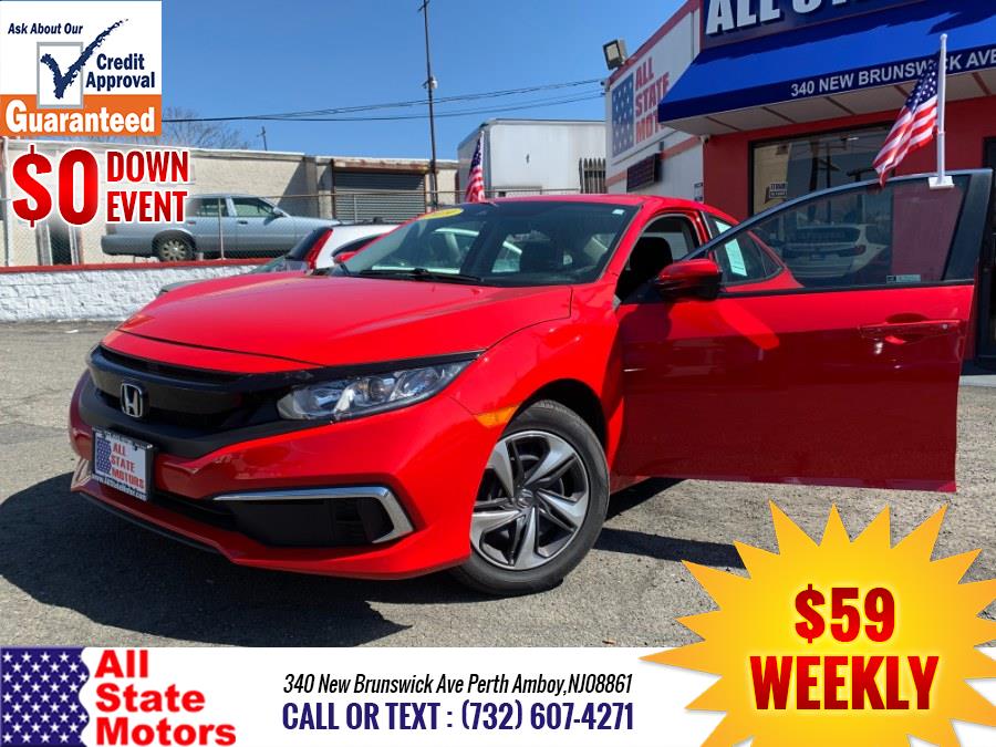 2019 Honda Civic Sedan LX CVT, available for sale in Perth Amboy, New Jersey | All State Motor Inc. Perth Amboy, New Jersey 2019 Honda Civic Sedan LX CVT, available for sale in Perth Amboy, New Jersey | All State Motor Inc. Perth Amboy, New Jersey