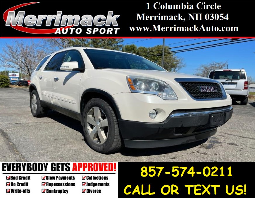 2012 GMC Acadia AWD 4dr SLT1, available for sale in Merrimack, New Hampshire | Merrimack Autosport. Merrimack, New Hampshire 2012 GMC Acadia AWD 4dr SLT1, available for sale in Merrimack, New Hampshire | Merrimack Autosport. Merrimack, New Hampshire