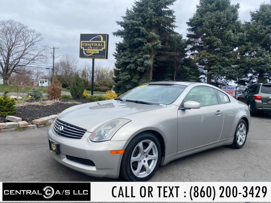 2004 Infiniti G35 Coupe 2dr Cpe Auto w/Leather, available for sale in East Windsor, Connecticut | Central A/S LLC. East Windsor, Connecticut