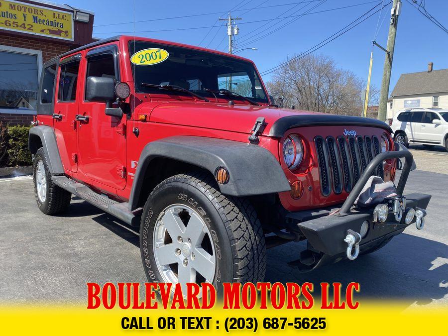 2007 Jeep Wrangler Unlimited X Sport Utility 4D, available for sale in New Haven, Connecticut | Boulevard Motors LLC. New Haven, Connecticut