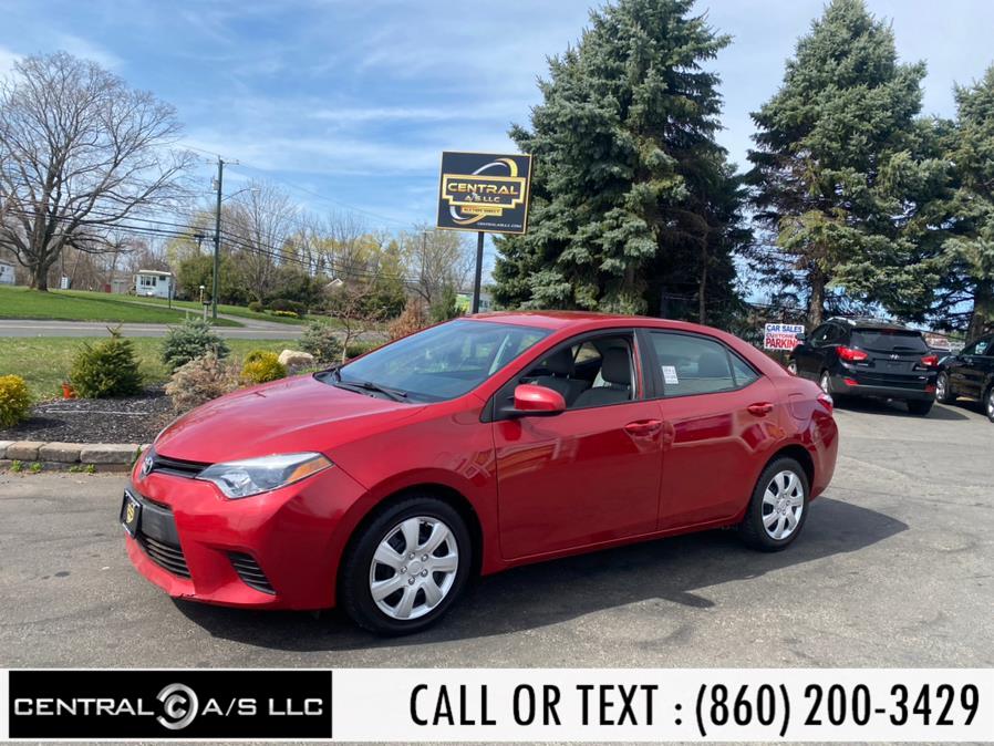 2014 Toyota Corolla 4dr Sdn CVT LE (Natl), available for sale in East Windsor, Connecticut | Central A/S LLC. East Windsor, Connecticut