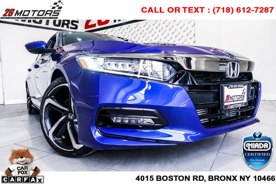 Used Honda Accord Sedan Sport 1.5T CVT 2018 | 26 Motors Corp. Bronx, New York Used Honda Accord Sedan Sport 1.5T CVT 2018 | 26 Motors Corp. Bronx, New York