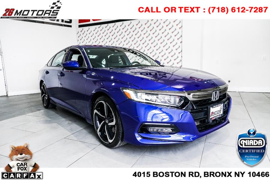 Used Honda Accord Sedan Sport 1.5T CVT 2018 | 26 Motors Corp. Bronx, New York Used Honda Accord Sedan Sport 1.5T CVT 2018 | 26 Motors Corp. Bronx, New York