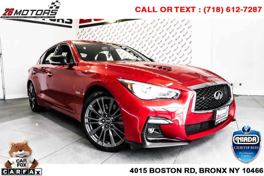 Used INFINITI Q50 RED SPORT 400 AWD 2018 | 26 Motors Corp. Bronx, New York Used INFINITI Q50 RED SPORT 400 AWD 2018 | 26 Motors Corp. Bronx, New York