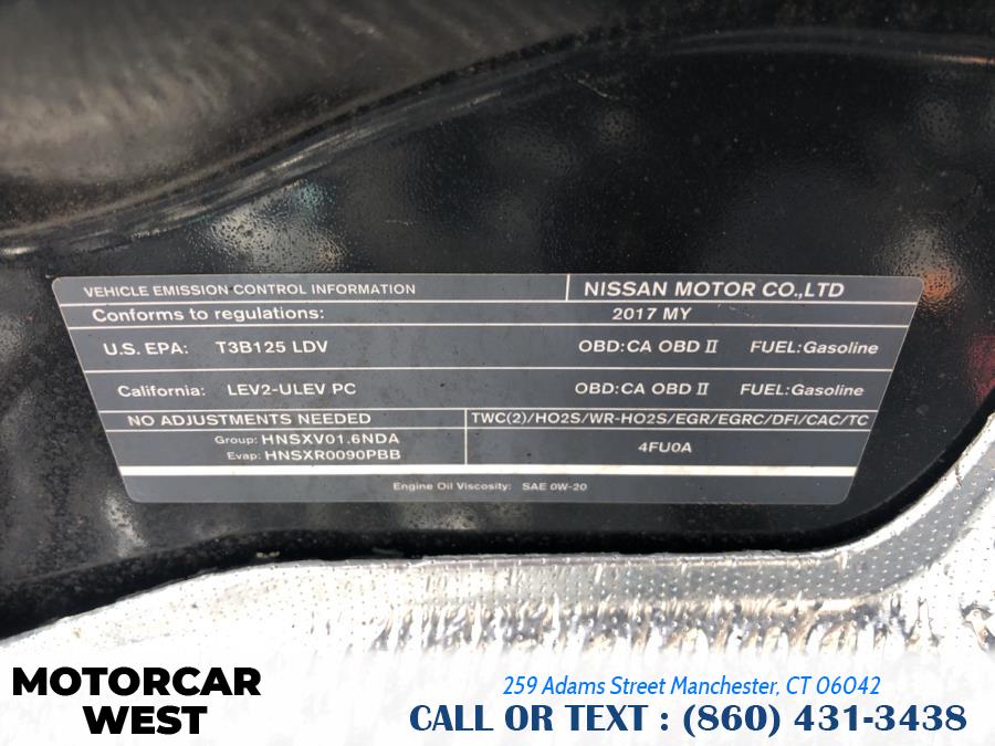 2017 Nissan Sentra SR TURBO CVT, available for sale in Manchester, Connecticut | Motorcar West. Manchester, Connecticut 2017 Nissan Sentra SR TURBO CVT, available for sale in Manchester, Connecticut | Motorcar West. Manchester, Connecticut