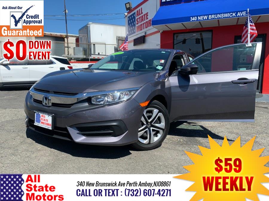 2018 Honda Civic Sedan LX CVT, available for sale in Perth Amboy, New Jersey | All State Motor Inc. Perth Amboy, New Jersey 2018 Honda Civic Sedan LX CVT, available for sale in Perth Amboy, New Jersey | All State Motor Inc. Perth Amboy, New Jersey