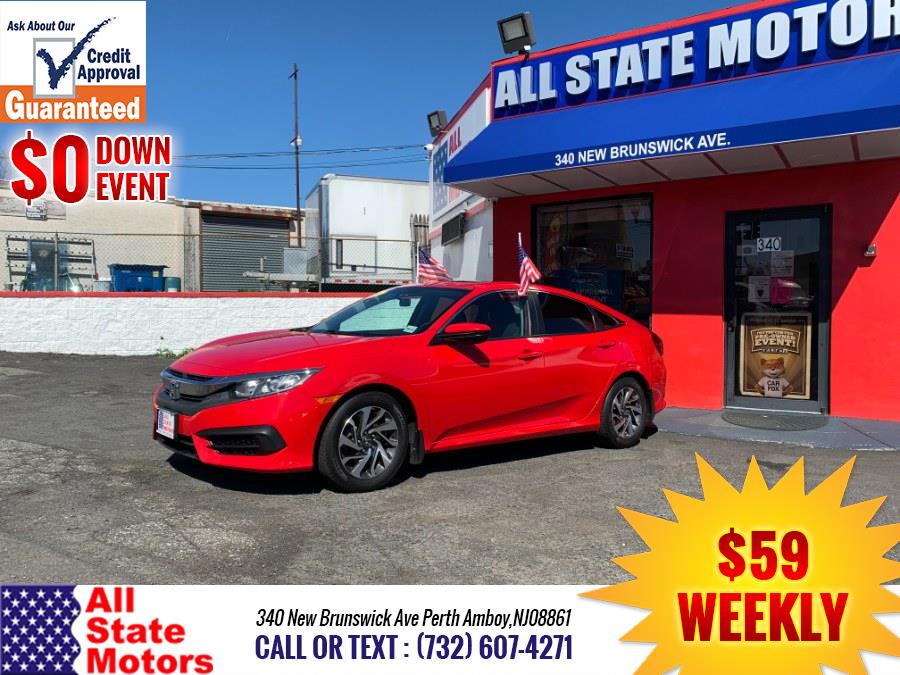 2016 Honda Civic Sedan 4dr CVT EX, available for sale in Perth Amboy, New Jersey | All State Motor Inc. Perth Amboy, New Jersey