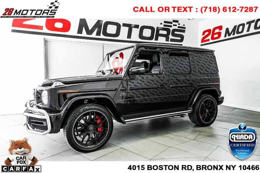 Used Mercedes-Benz G-Class AMG G 63 4MATIC SUV 2019 | 26 Motors Corp. Bronx, New York Used Mercedes-Benz G-Class AMG G 63 4MATIC SUV 2019 | 26 Motors Corp. Bronx, New York