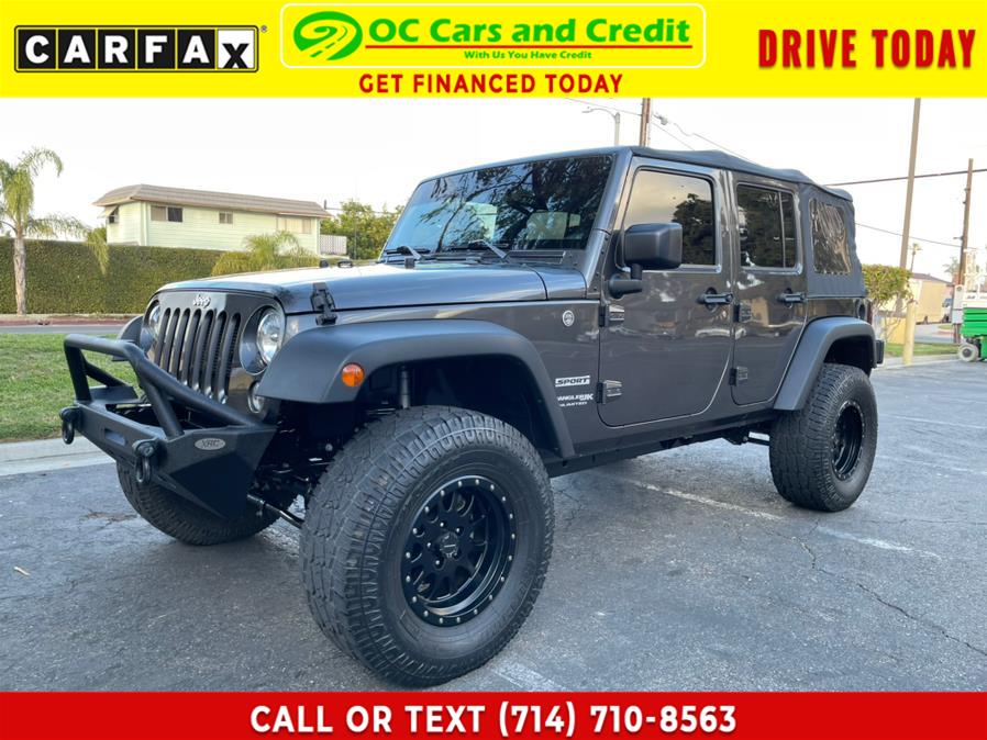 2018 Jeep Wrangler JK Unlimited Sport 4x4, available for sale in Garden Grove, California | OC Cars and Credit. Garden Grove, California