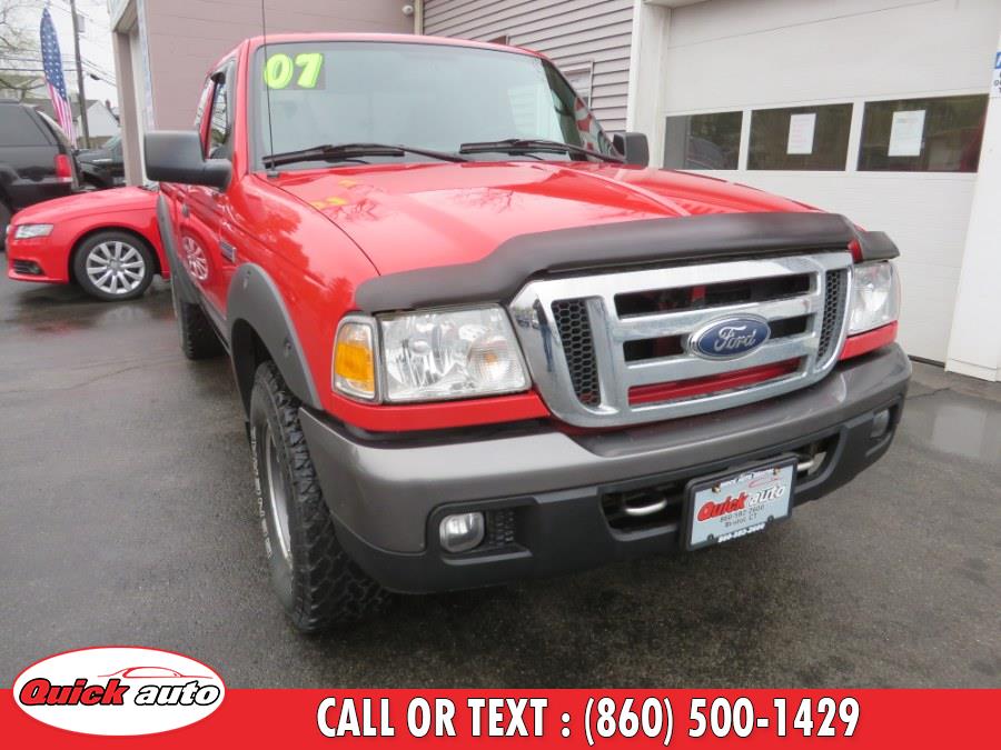 2007 Ford Ranger 4WD 4dr SuperCab 126" FX4 Lvl II, available for sale in Bristol, Connecticut | Quick Auto LLC. Bristol, Connecticut