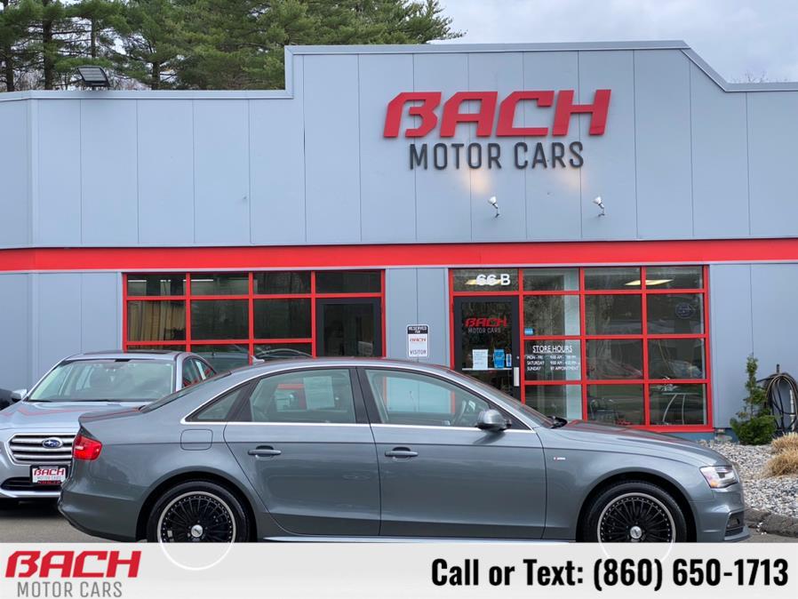 2014 Audi A4 4dr Sdn Auto quattro 2.0T Premium Plus, available for sale in Canton , Connecticut | Bach Motor Cars. Canton , Connecticut