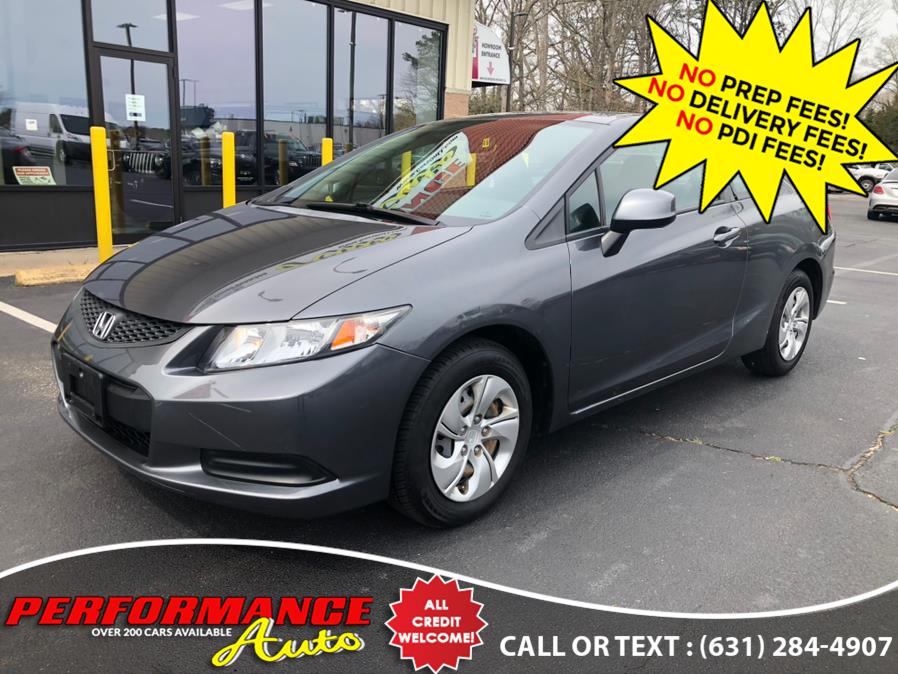 2013 Honda Civic Cpe 2dr Auto LX, available for sale in Bohemia, New York | Performance Auto Inc. Bohemia, New York 2013 Honda Civic Cpe 2dr Auto LX, available for sale in Bohemia, New York | Performance Auto Inc. Bohemia, New York