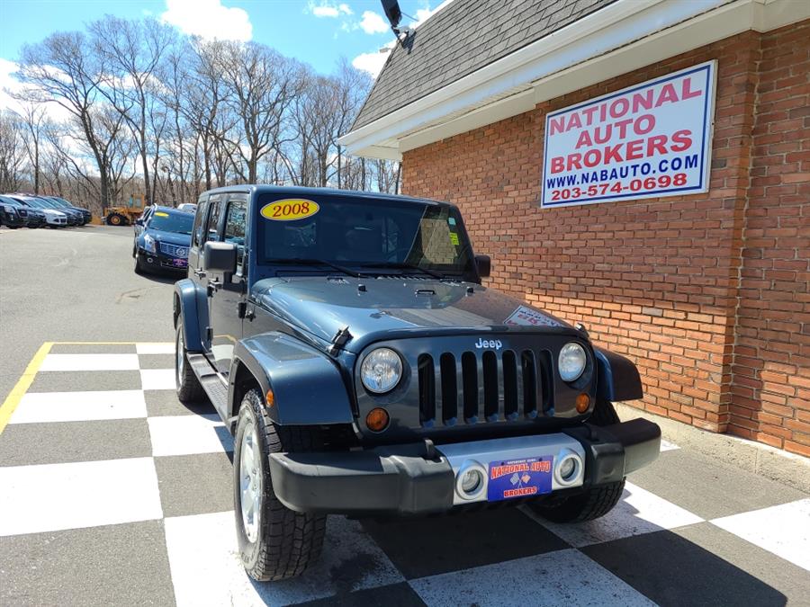 2008 Jeep Wrangler 4WD 4dr Unlimited Sahara, available for sale in Waterbury, Connecticut | National Auto Brokers, Inc.. Waterbury, Connecticut