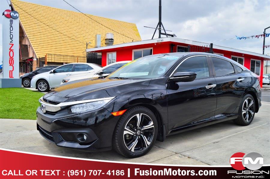 2017 Honda Civic Sedan Touring CVT, available for sale in Moreno Valley, California | Fusion Motors Inc. Moreno Valley, California
