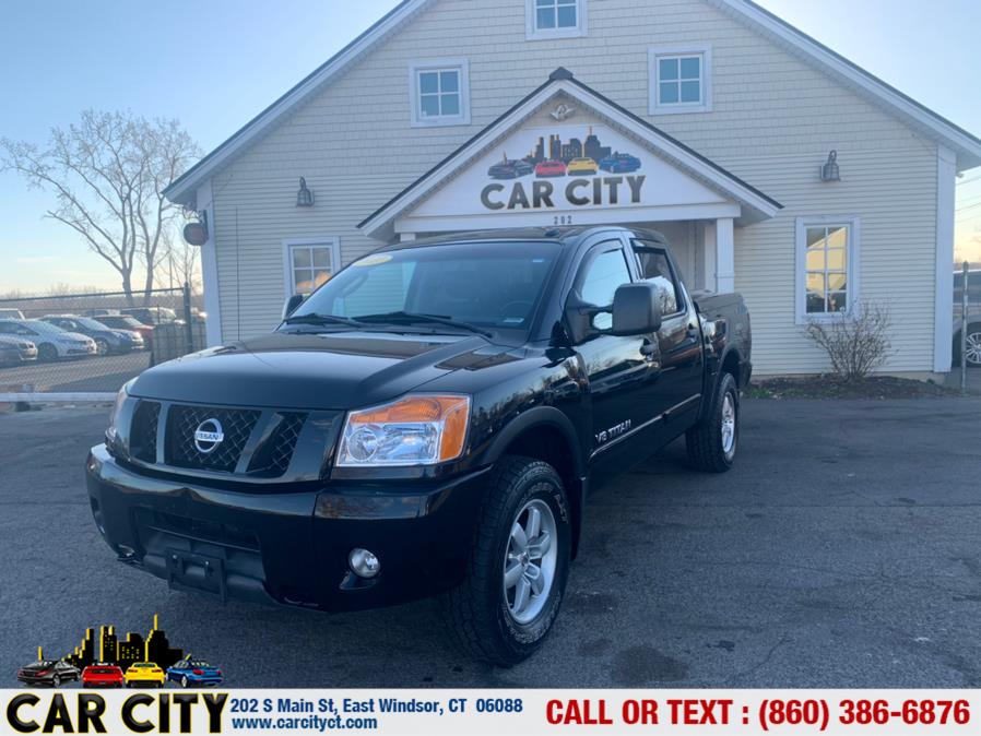2010 Nissan Titan 4WD Crew Cab SWB PRO-4X, available for sale in East Windsor, Connecticut | Car City LLC. East Windsor, Connecticut