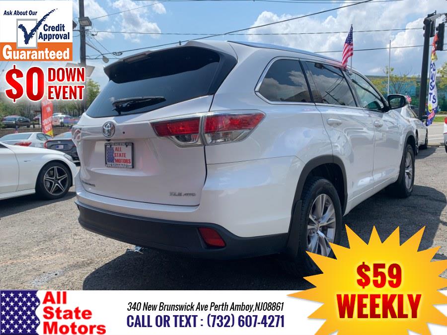 2015 Toyota Highlander AWD 4dr V6 XLE (Natl), available for sale in Perth Amboy, New Jersey | All State Motor Inc. Perth Amboy, New Jersey 2015 Toyota Highlander AWD 4dr V6 XLE (Natl), available for sale in Perth Amboy, New Jersey | All State Motor Inc. Perth Amboy, New Jersey