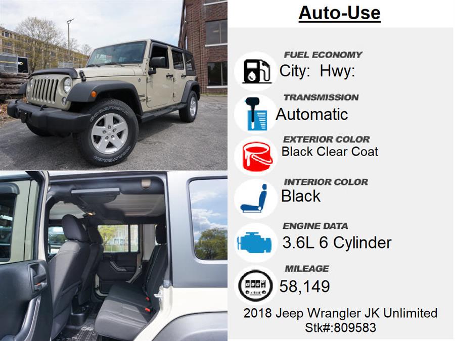Used Jeep Wrangler Jk Unlimited Sport 2018 | Autouse. Andover, Massachusetts Used Jeep Wrangler Jk Unlimited Sport 2018 | Autouse. Andover, Massachusetts