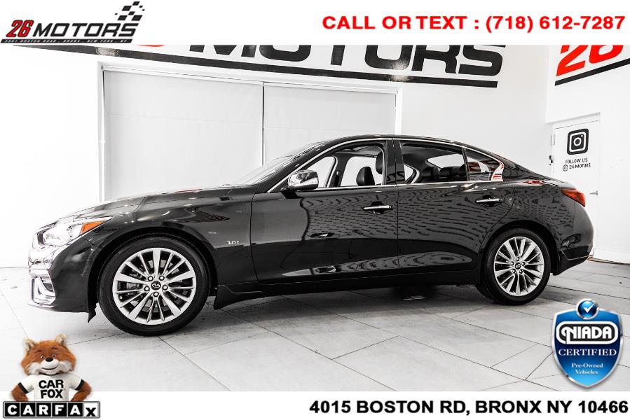 Used INFINITI Q50 3.0t LUXE AWD 2018 | 26 Motors Corp. Bronx, New York Used INFINITI Q50 3.0t LUXE AWD 2018 | 26 Motors Corp. Bronx, New York
