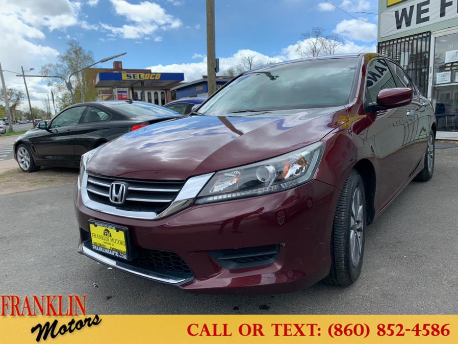 2013 Honda Accord Sdn 4dr I4 CVT LX, available for sale in Hartford, Connecticut | Franklin Motors Auto Sales LLC. Hartford, Connecticut