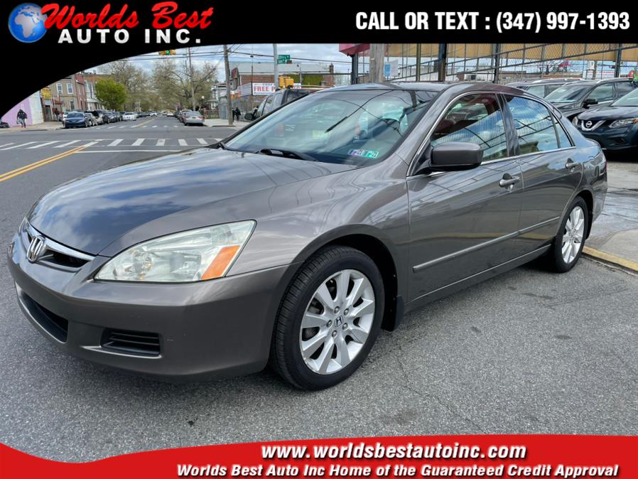 2007 Honda Accord Sdn 4dr V6 AT EX-L w/Navi, available for sale in Brooklyn, New York | Worlds Best Auto Inc. Brooklyn, New York