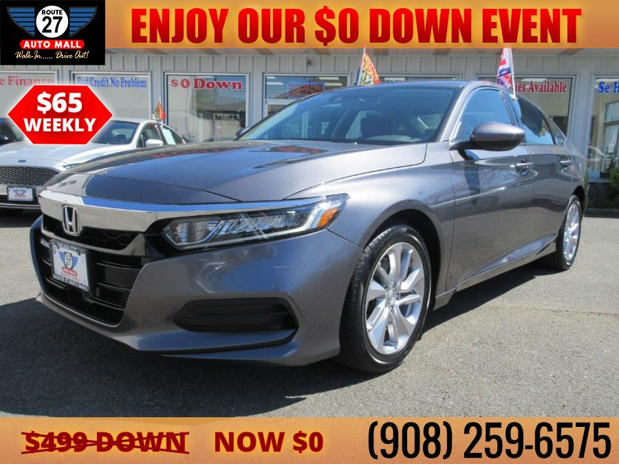 2018 Honda Accord Sedan LX 1.5T CVT, available for sale in Linden, New Jersey | Route 27 Auto Mall. Linden, New Jersey 2018 Honda Accord Sedan LX 1.5T CVT, available for sale in Linden, New Jersey | Route 27 Auto Mall. Linden, New Jersey