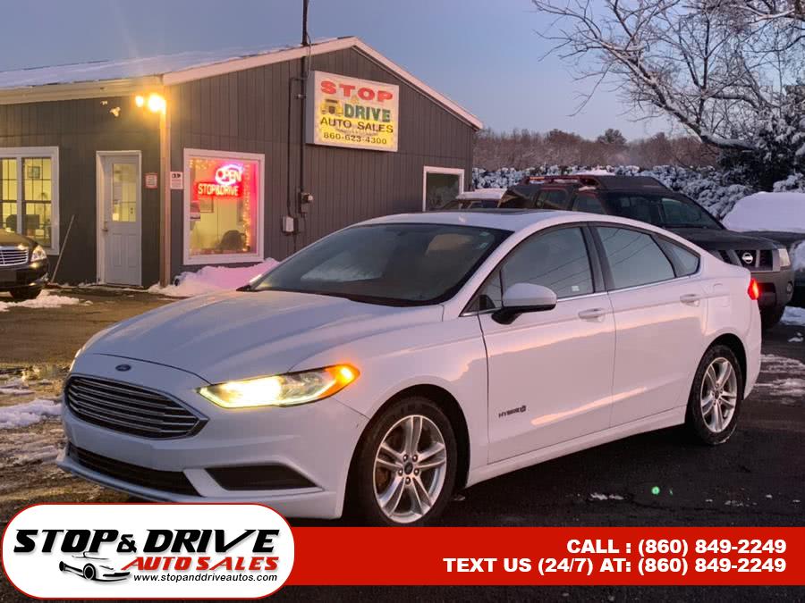 2018 Ford Fusion Hybrid SE FWD, available for sale in East Windsor, Connecticut | Stop & Drive Auto Sales. East Windsor, Connecticut
