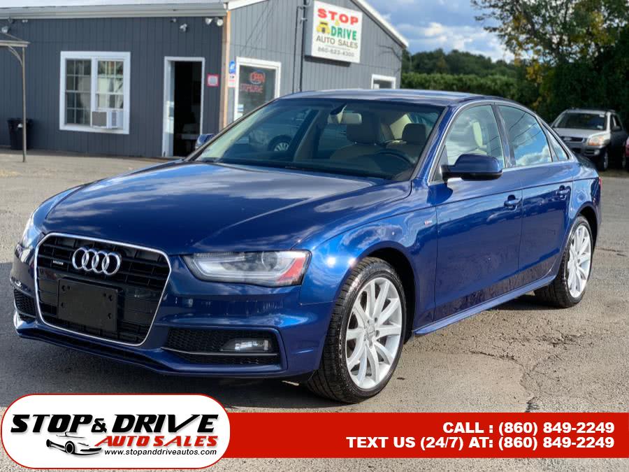 2014 Audi A4 4dr Sdn Auto quattro 2.0T Premium, available for sale in East Windsor, Connecticut | Stop & Drive Auto Sales. East Windsor, Connecticut